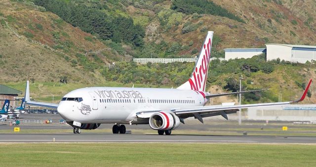 Foto av flygplan från Virgin Australia