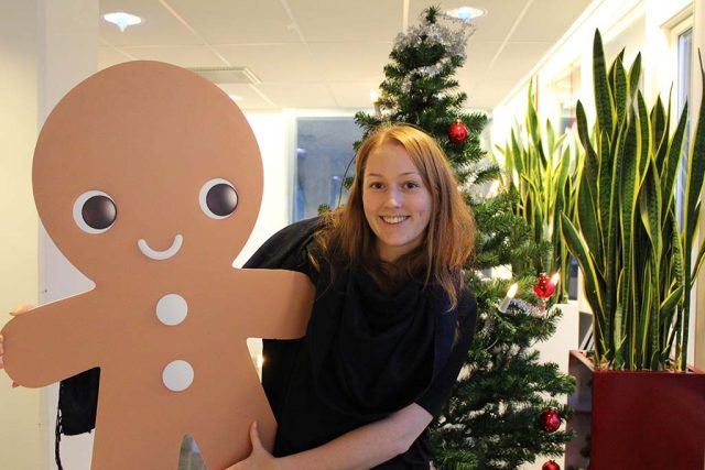 Foto av Lisa Forsström, projektledare för Vit jul.