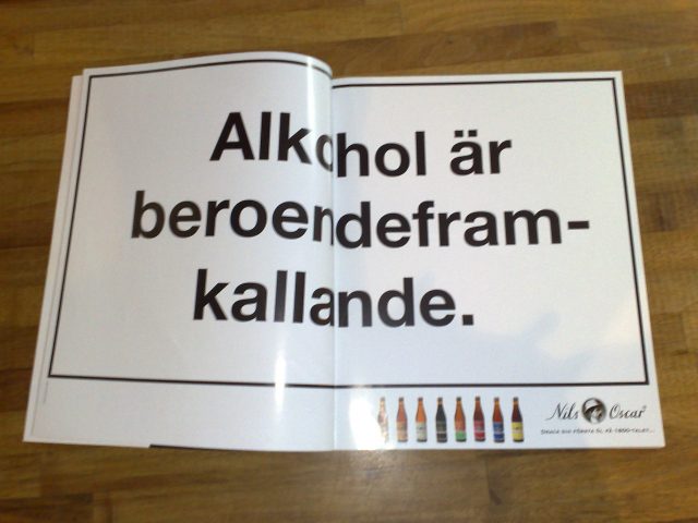 Alkoholreklam Foto: Flickr/Erik Mörner