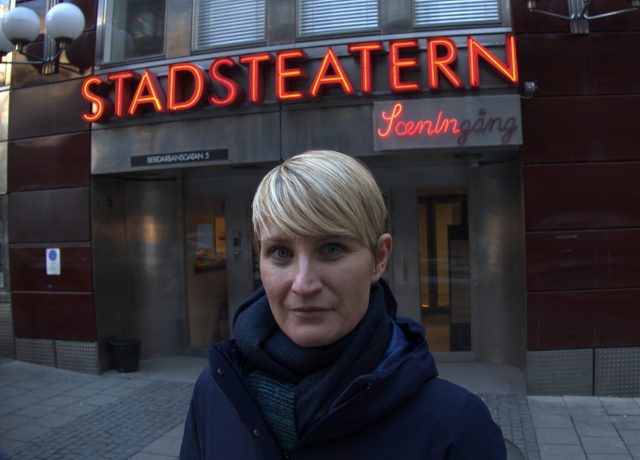 Foto av Monica Wilderoth, regissör till pjäsen April i anhörigsverige.