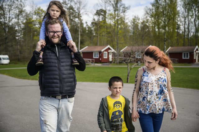Foto av familjen Andersson