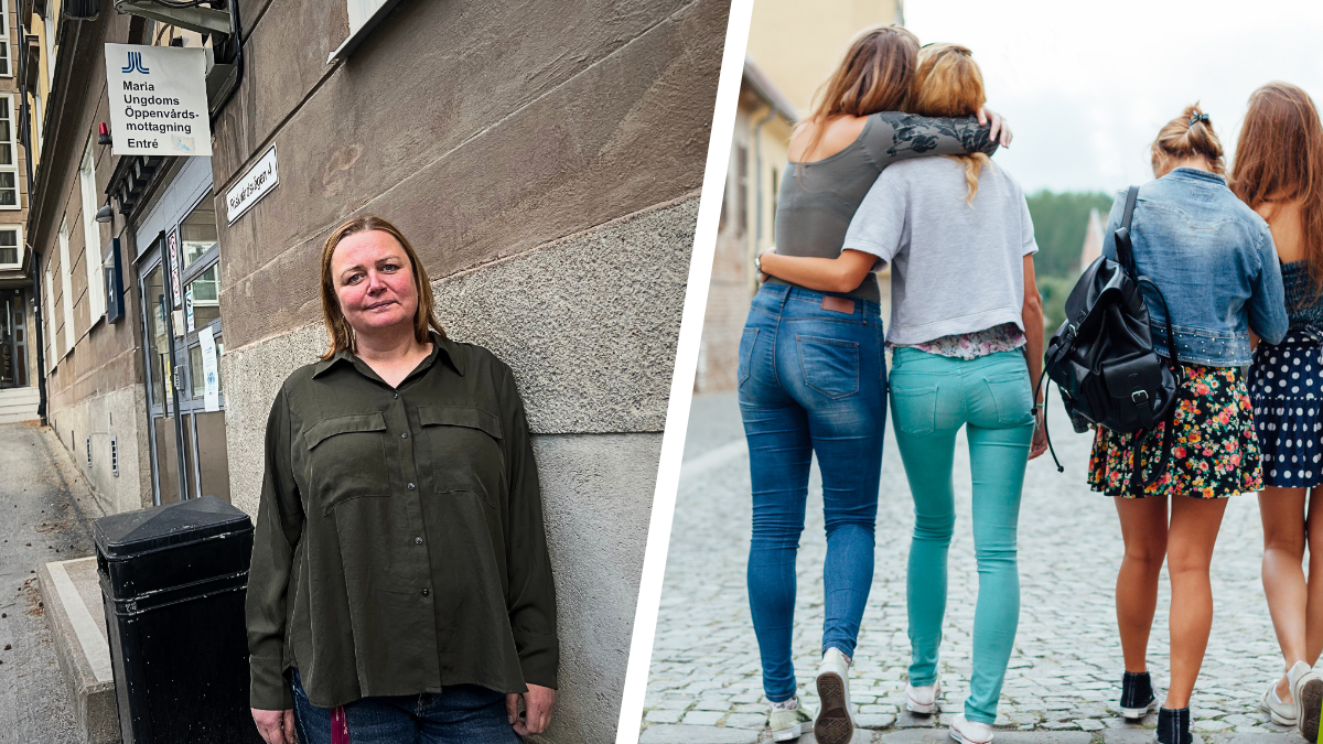Hanna Brännström från Maria Ungdom berättar att det är högt tryck på akutmottagningen just nu.