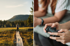 Fjällvandring och dataspelande